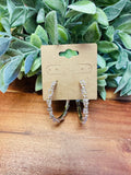 Gold Large Diamond Hoops