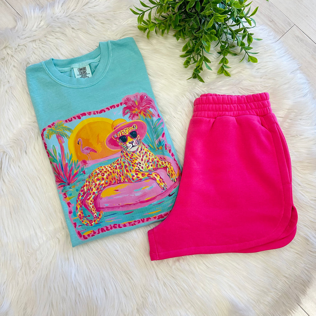 Women’s Hot Pink Zenana Shorts with Pockets