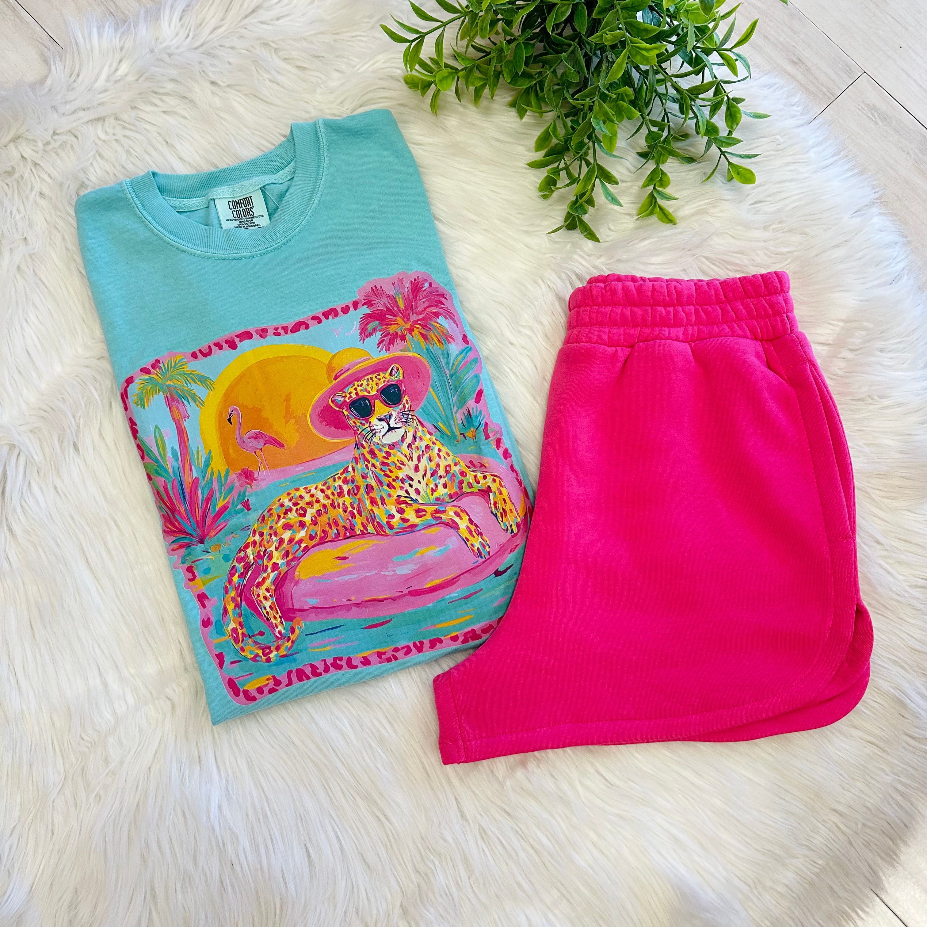 Women’s Hot Pink Zenana Shorts with Pockets
