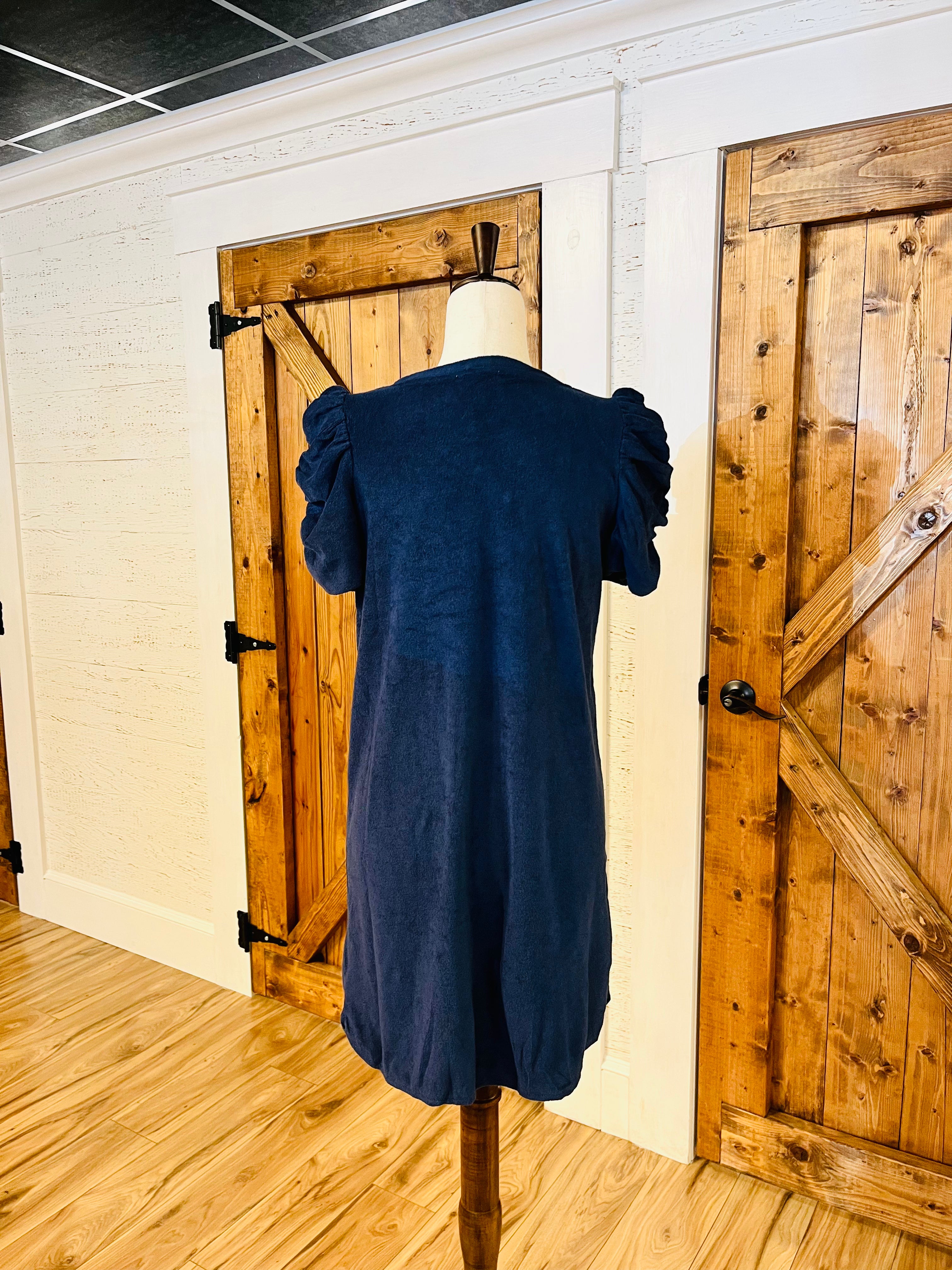 Women’s Umgee Navy Pearl Accent Dress
