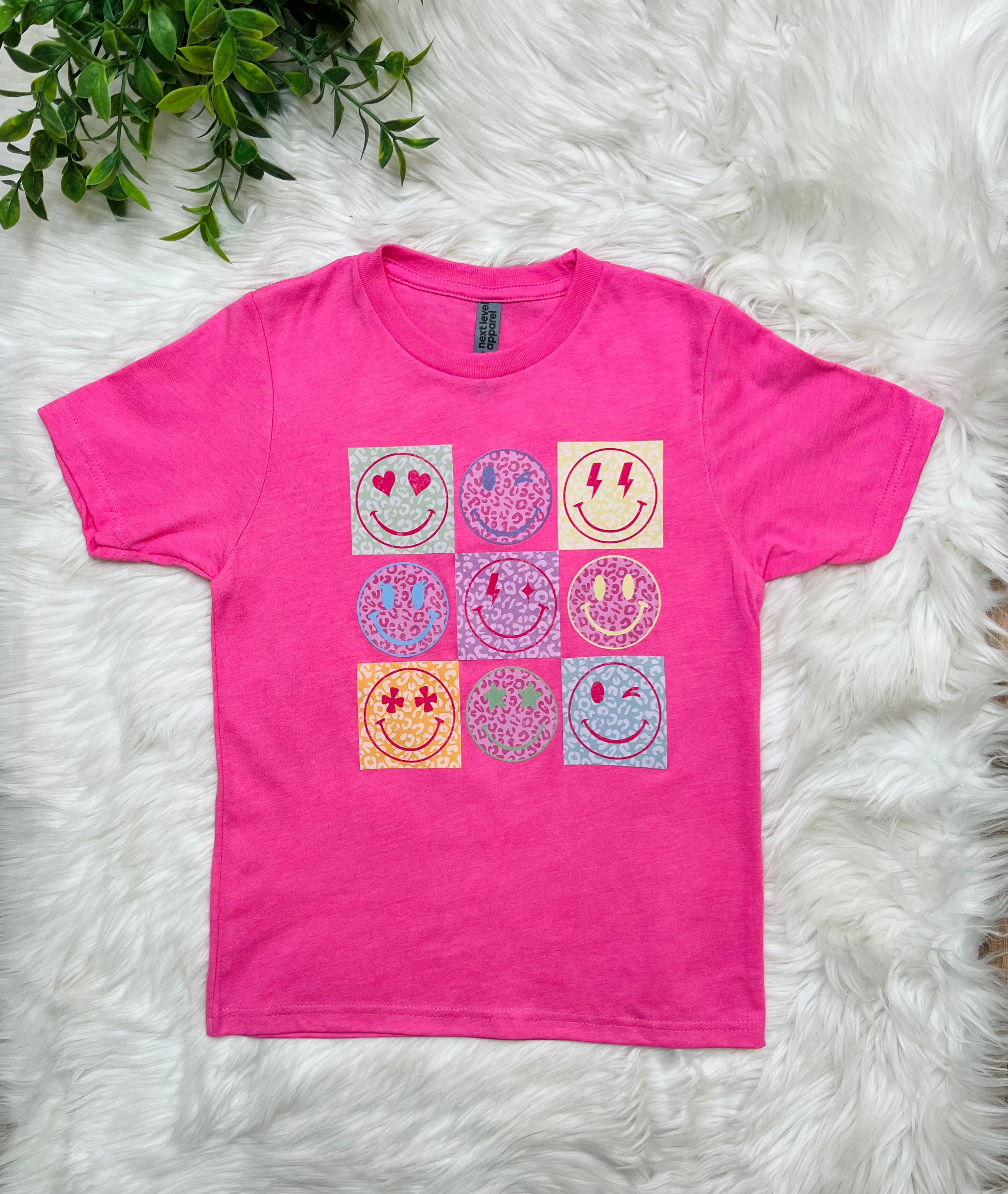 Girl’s Smiley Face Graphic Tee