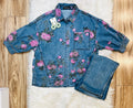 Women’s Evermmee Floral Denim Top