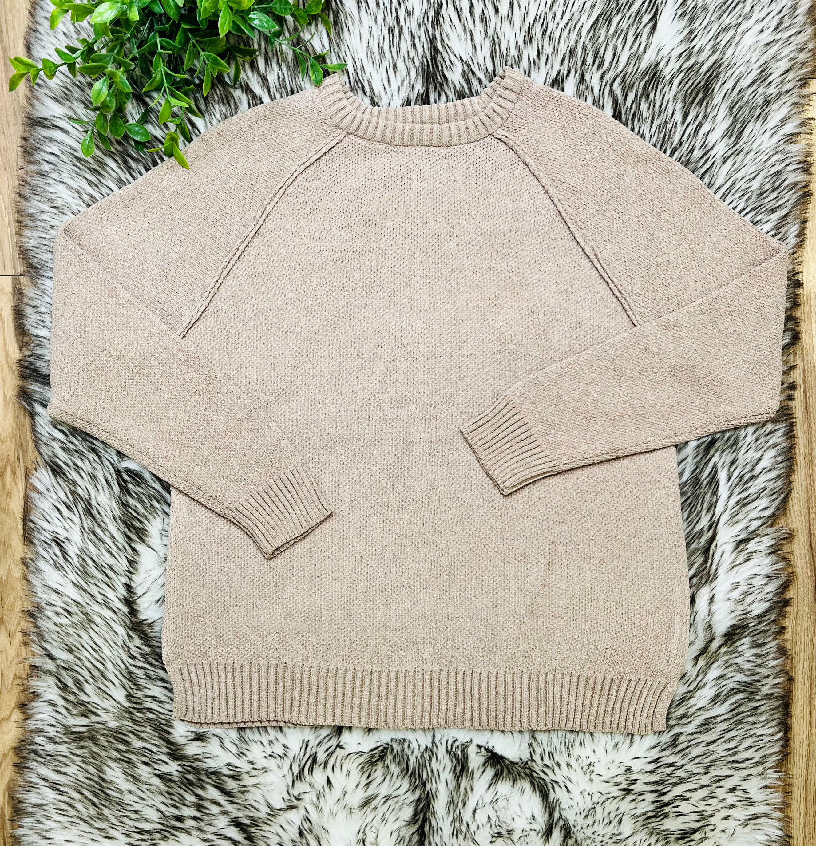 Women’s Zenana Coca Exposed Seam Sweater Top- True to size