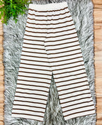 Women’s Evermmee Brown Stripe Long Sleeve Pant Set- True to Size