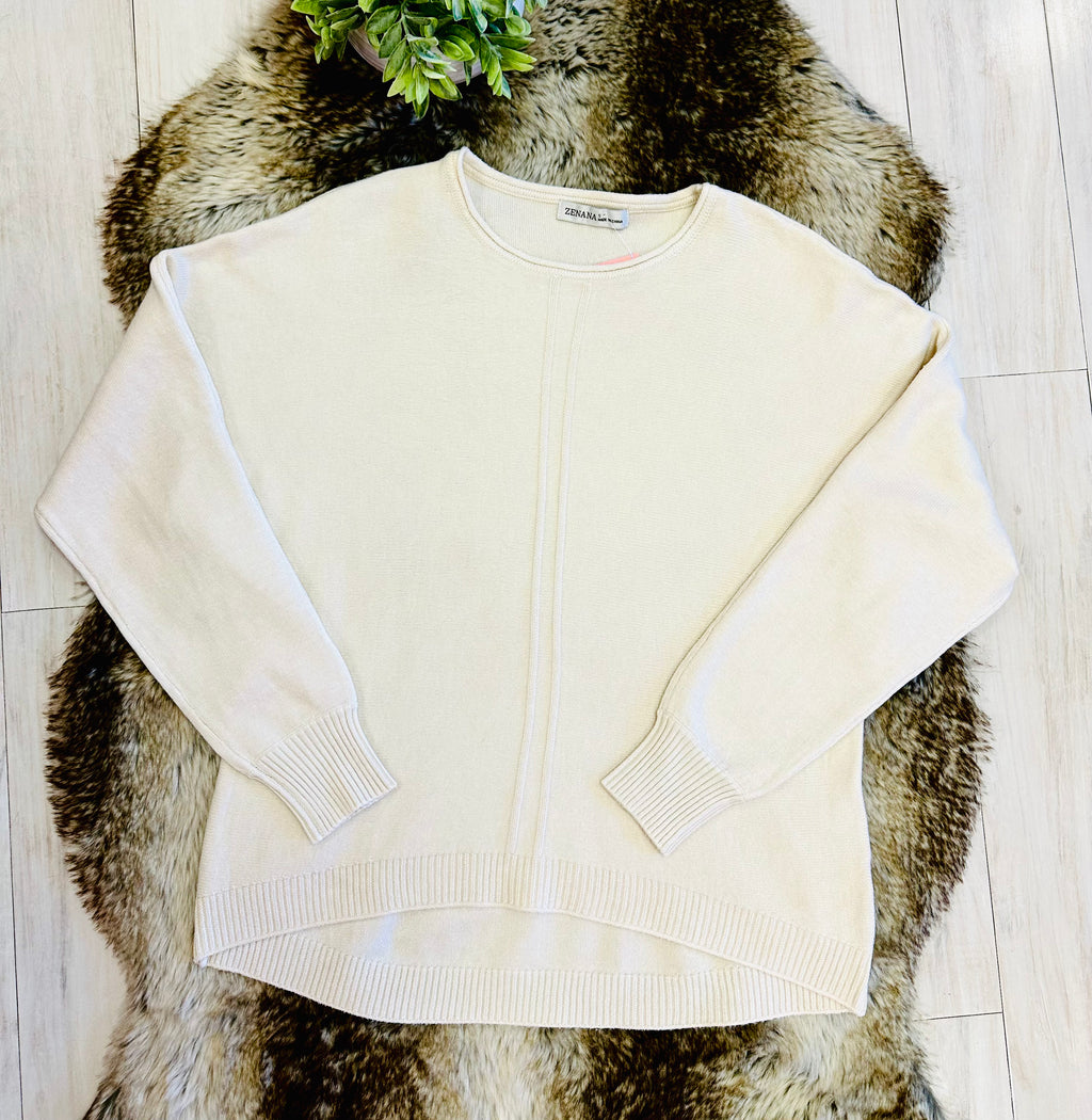 Women’s Sand Beige Knit Sweater