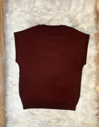 Women’s Zenana Brown Vest Top - True to Size
