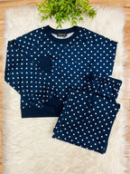 Women’s Evermmee Navy Set with White Polka Dots- True to Size