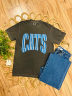 Women’s Comfort Colors Charcoal Grey CATS Tee