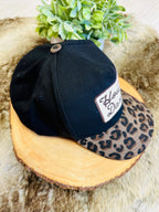 Women’s Howdy Darlin’ Black Hat with Cheetah Print