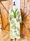 Women’s Umgee Green Floral Dress with Stretchy Waistband- Loose Fit