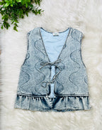 Women’s Very J Denim Tie Vest
