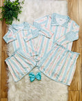 Girl’s Blue Rose Skort Outfit Set