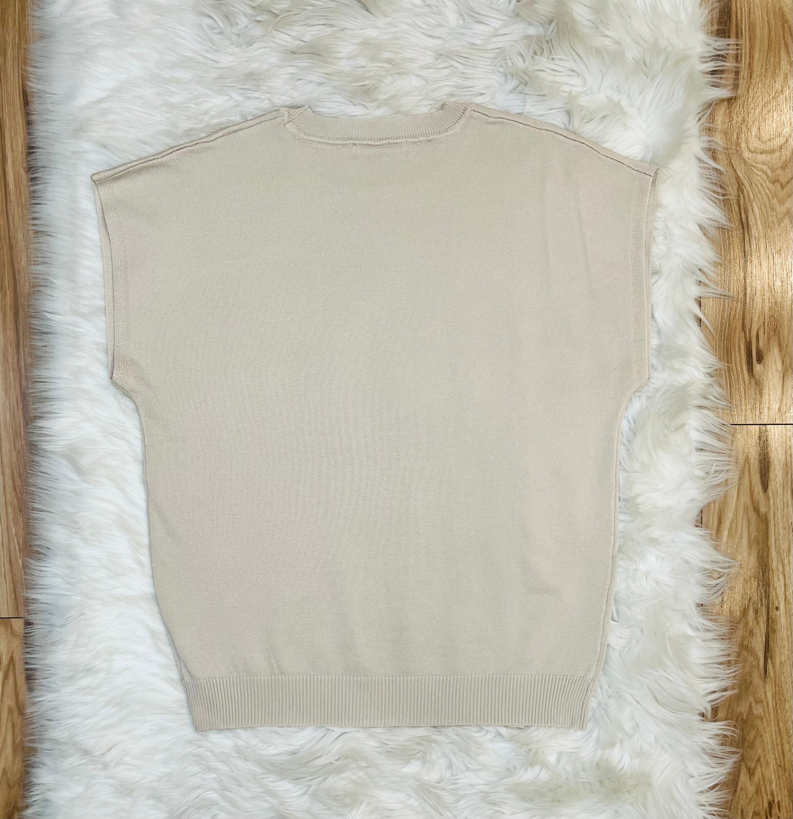 Women’s Zenana Sand Beige Vest Top - True to Size