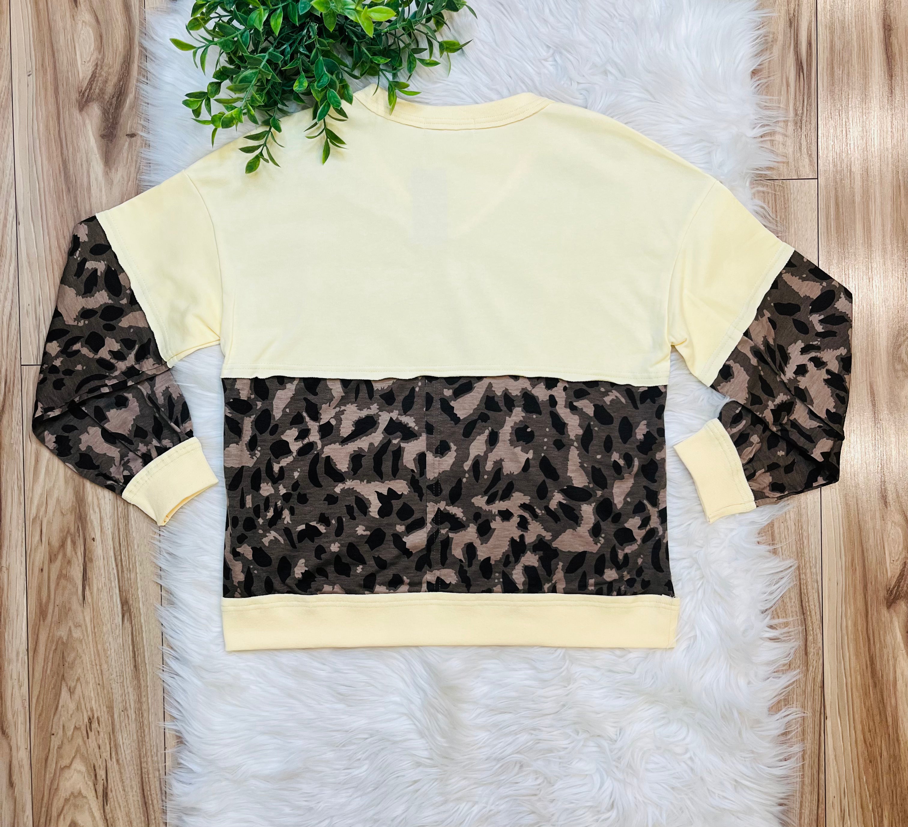 Women’s Evermmee Cheetah Yellow Detail Set