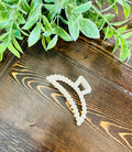 Pearl Claw Hair Clip 4”
