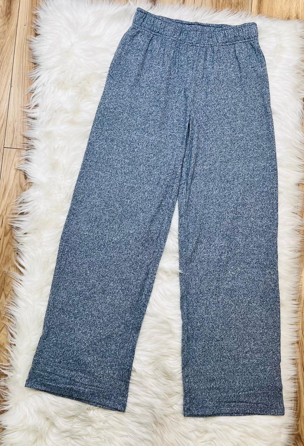 Women’s Zenana Navy Melange Pant Set