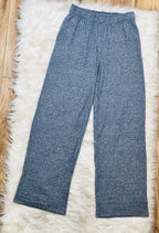 Women’s Zenana Navy Melange Pant Set