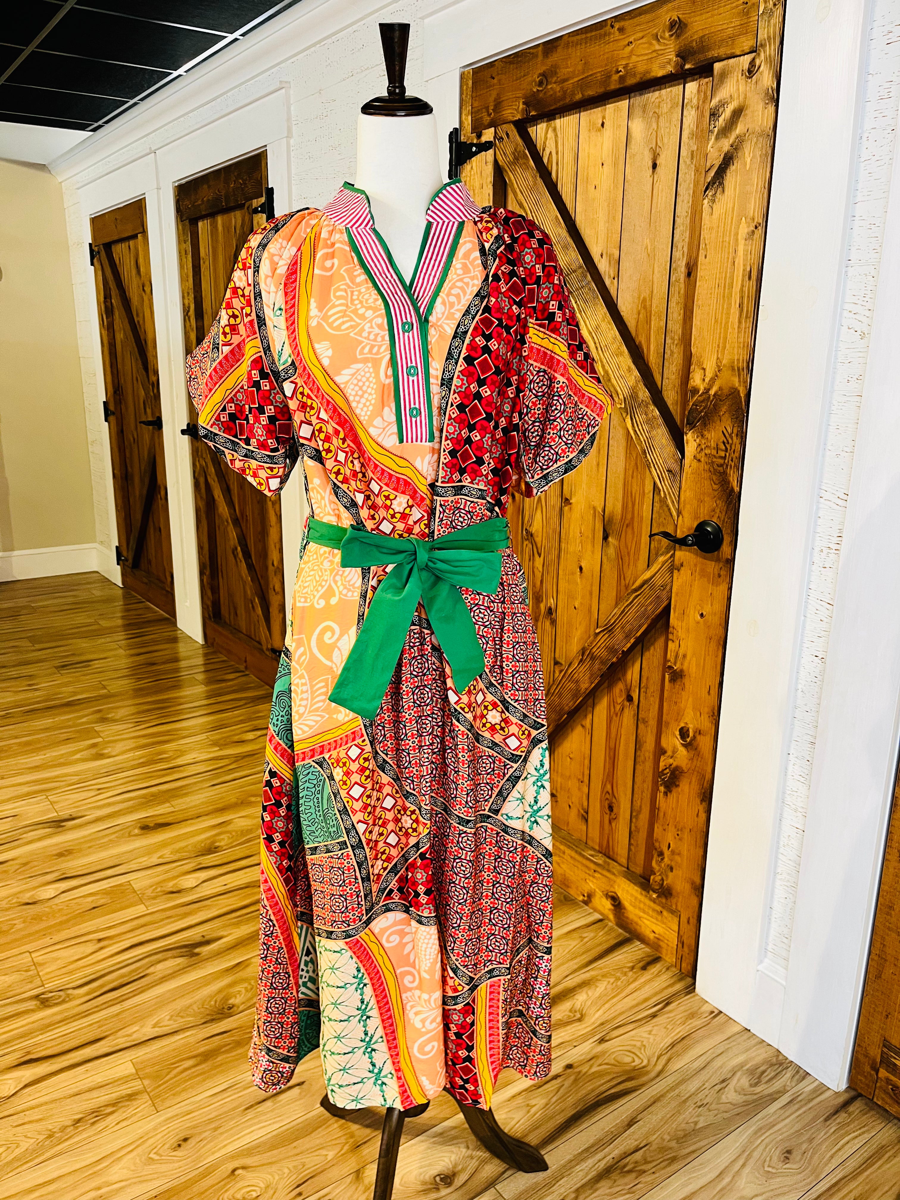 Women’s Umgee Patchwork Midi Dress