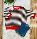 Women’s Blu Pepper Brown Stripe Top