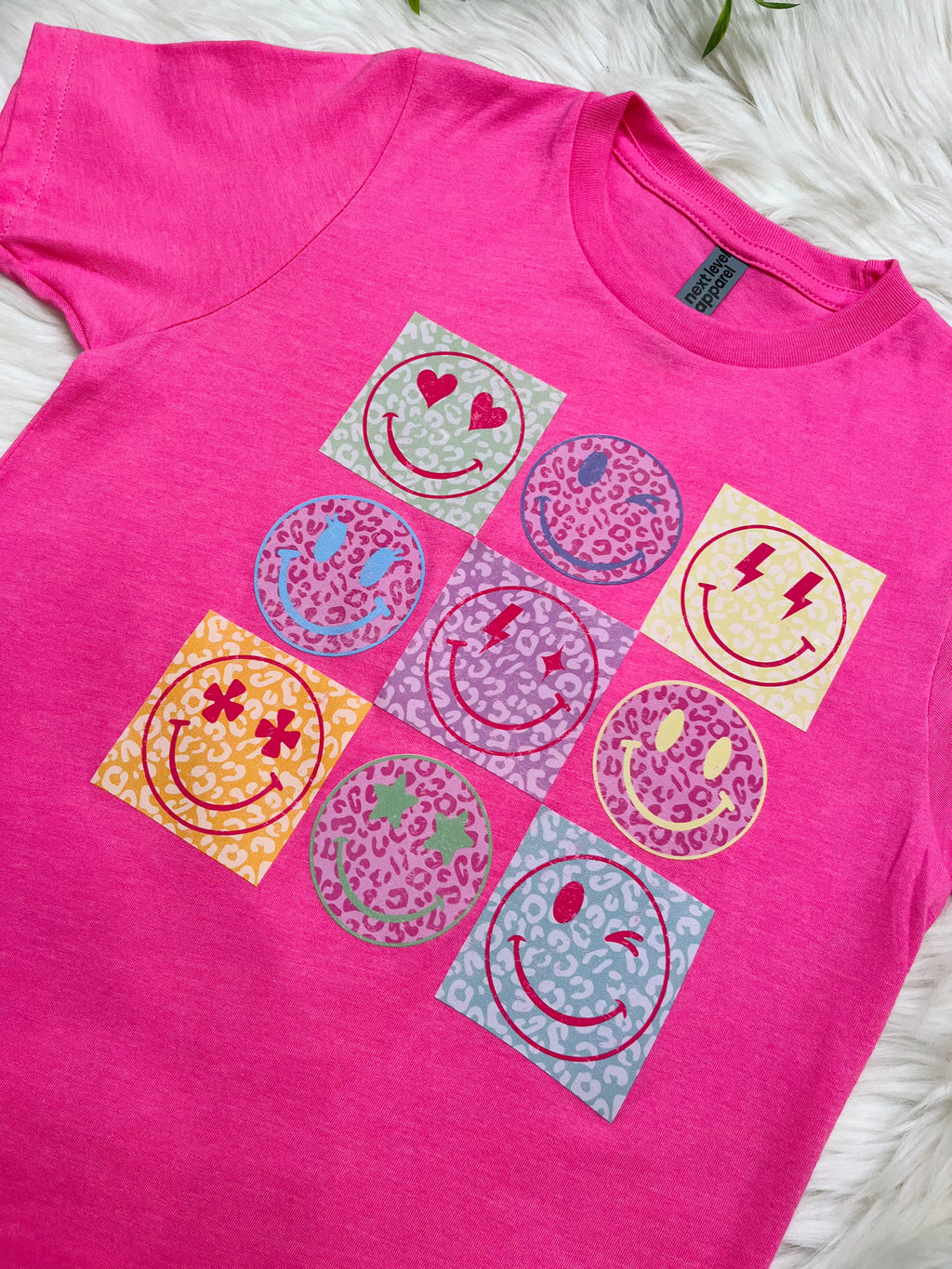 Girl’s Smiley Face Graphic Tee