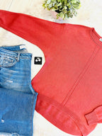 Women’s Terracotta Crewneck Knit Sweater
