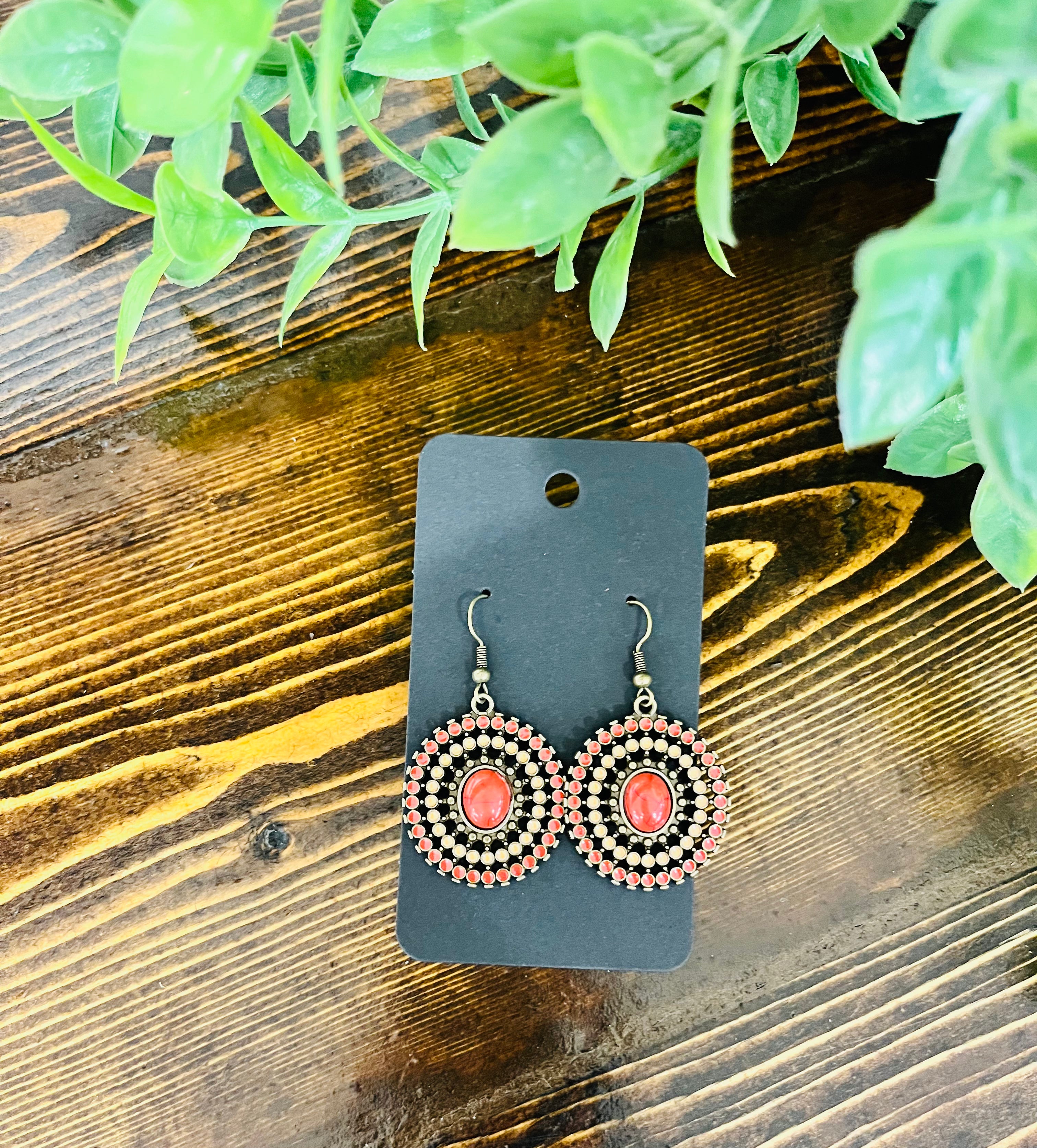 Women’s Orange Gemstone Earrings