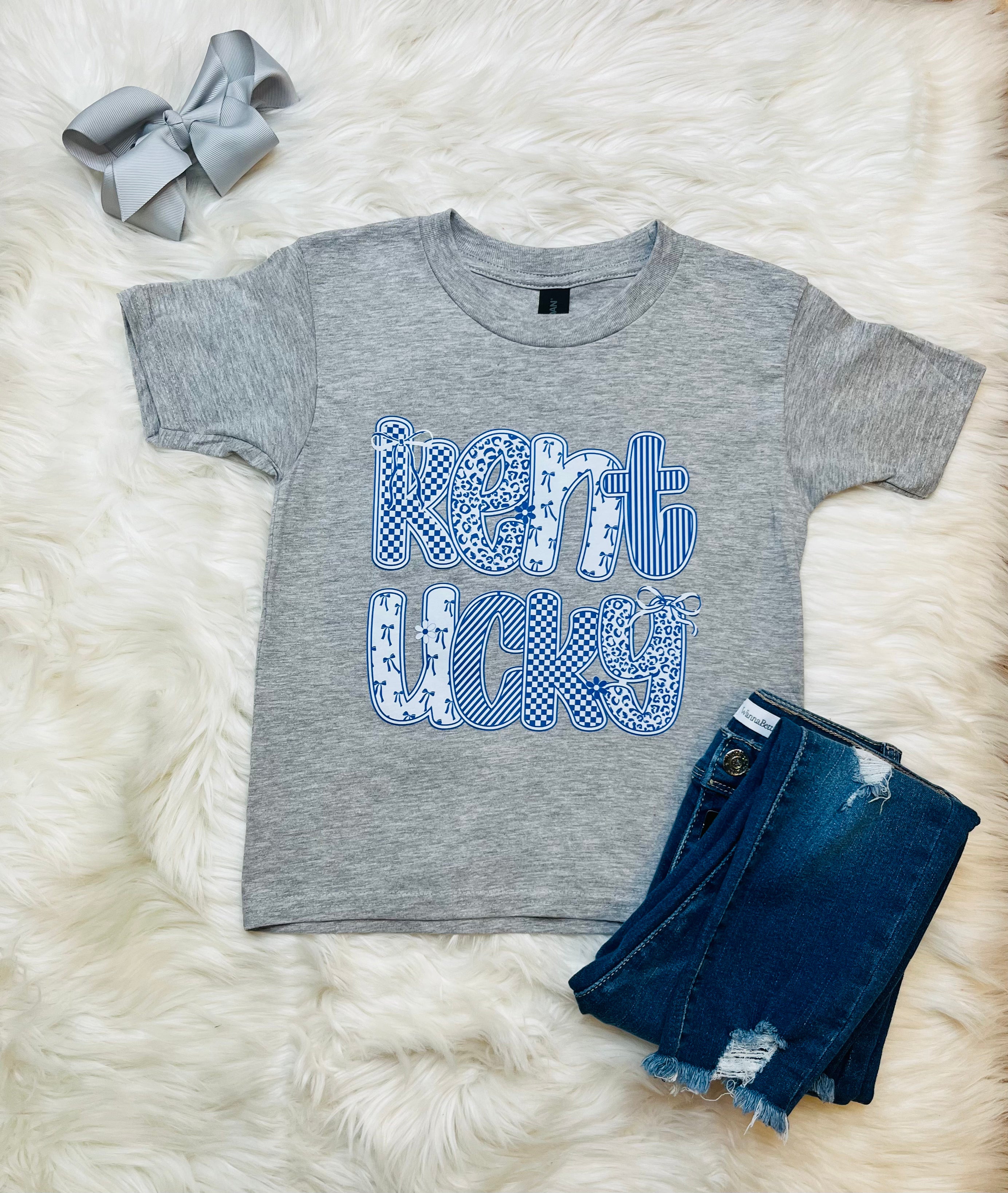 Girl’s Grey Kentucky Tee
