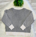 Women’s Zenana Black Ribbed Sweaters Top - True to size