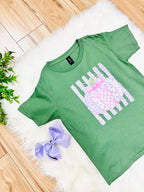Girl’s Olive Green Mixed Print Pumpkin Tee