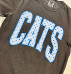 Women’s Comfort Color Cats Polka Dot Tee