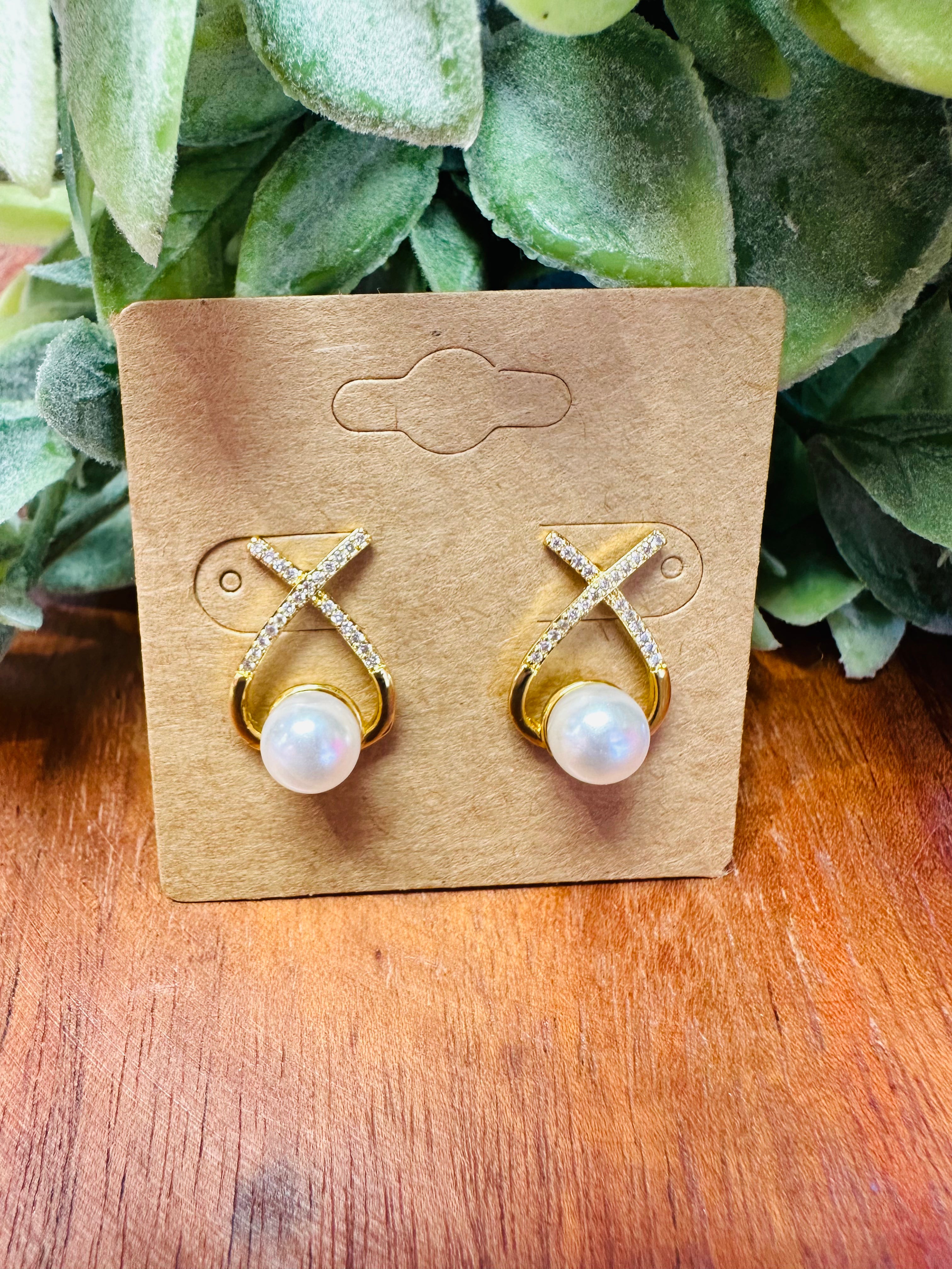 Grace & Glow Dainty Pearl Earrings