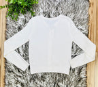 Women’s Love Tree Ivory Gold Button Up Sweater Top- True to Size