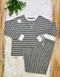 Women’s Zenana Olive Striped Ribbed Pant Set
