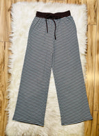 Women’s Evermmee Brown and Blue Stripe Set
