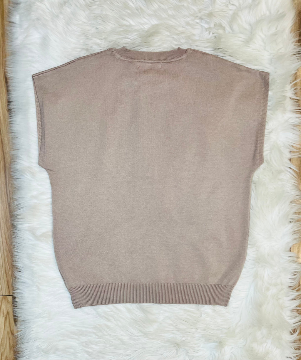 Women’s Zenana Ash Mocha Vest Top - True to Size