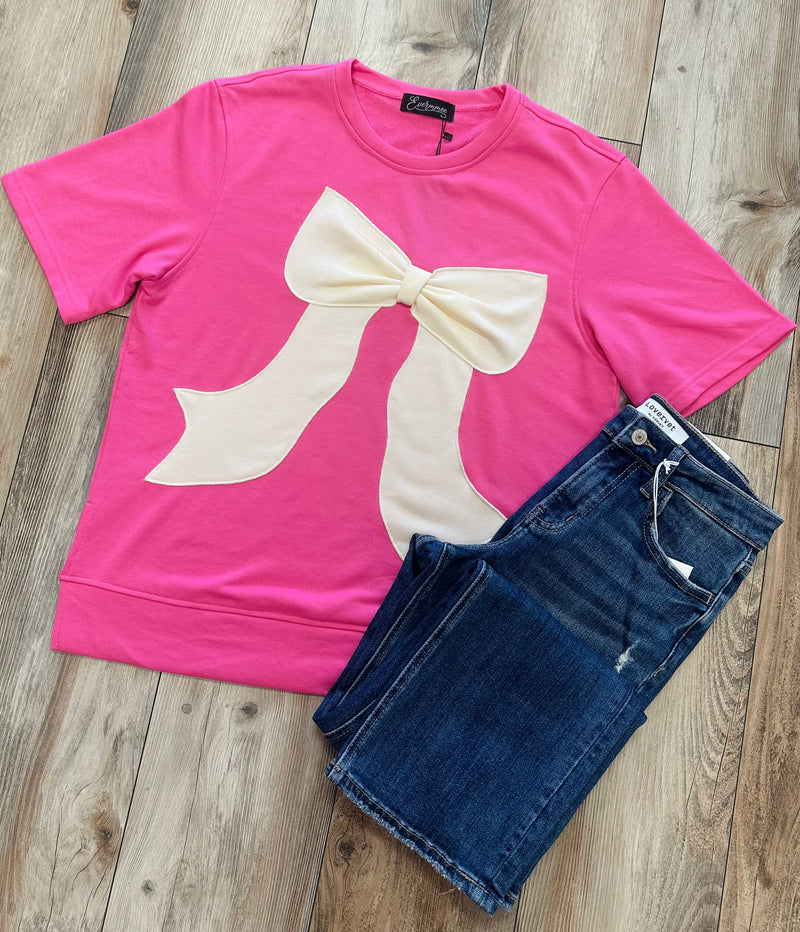 Evermmee Blushing Bow Top - Mini Mee Boutique