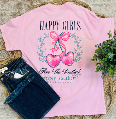 Simply Southern heart cherry tee - Mini Mee Boutique