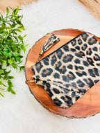 Leopard Print Wristlet