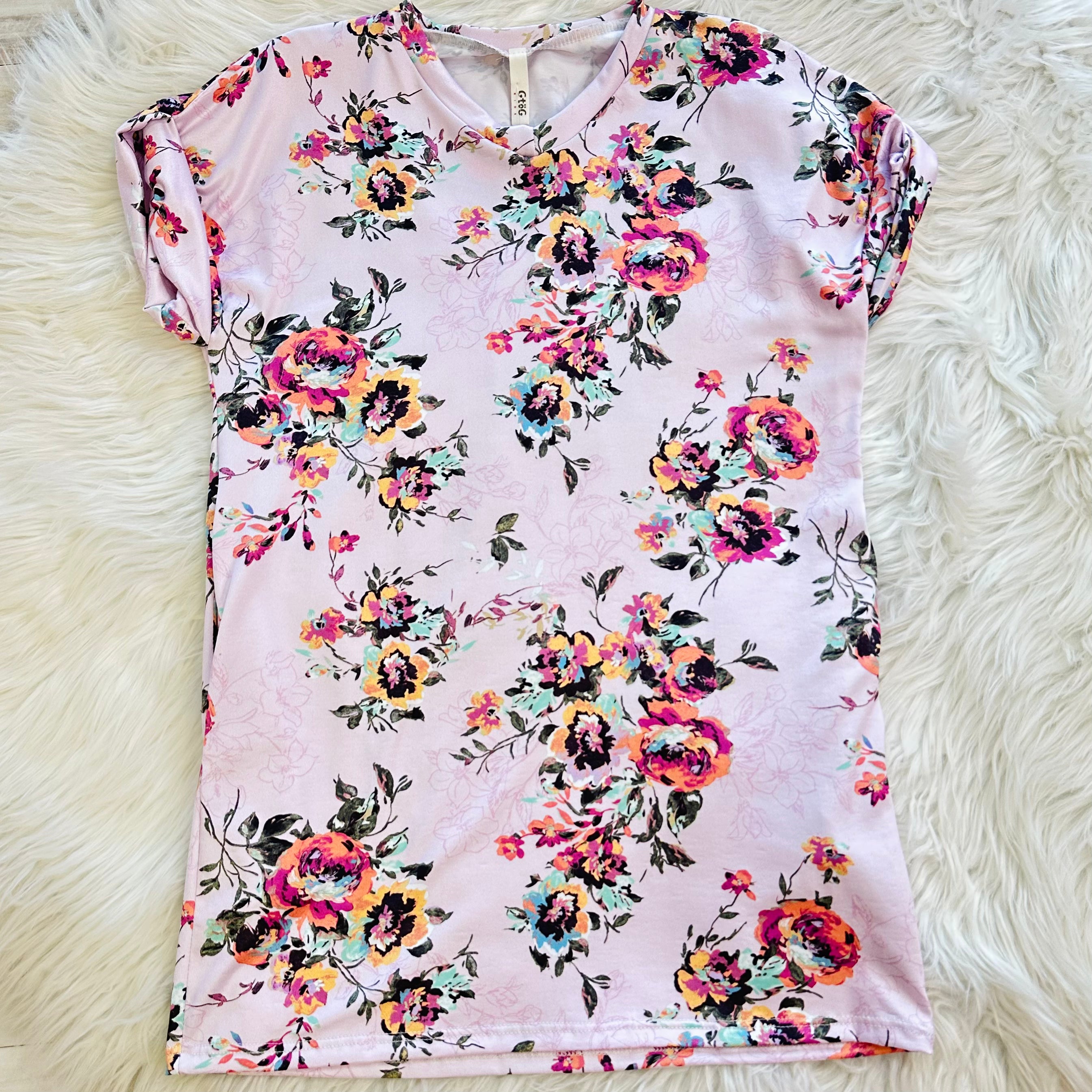 Girl’s Pink Floral top