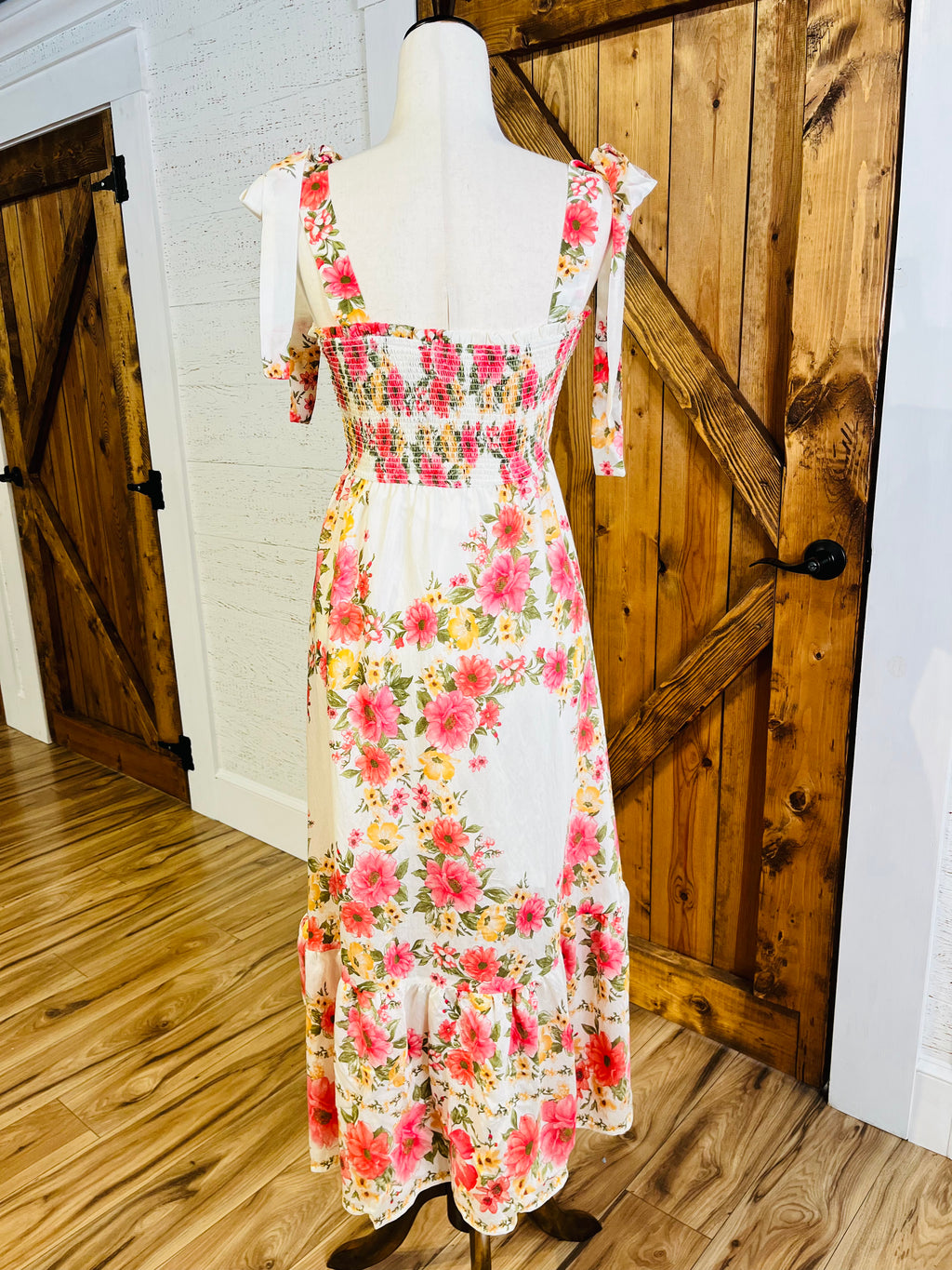 Women’s Blu Pepper Floral Tie Strap Dress