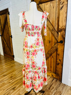 Women’s Blu Pepper Floral Tie Strap Dress
