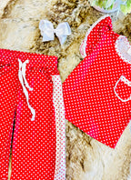 Girls Red & White Polka Dot Outfit