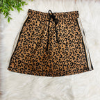 Women’s Evermmee Leopard Print Half Zip Skort Set