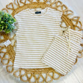 Women’s Evermmee Tan Stripe Pant Set