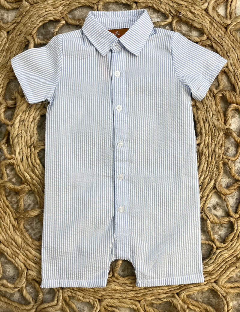 Millie Jay Boys blue romper