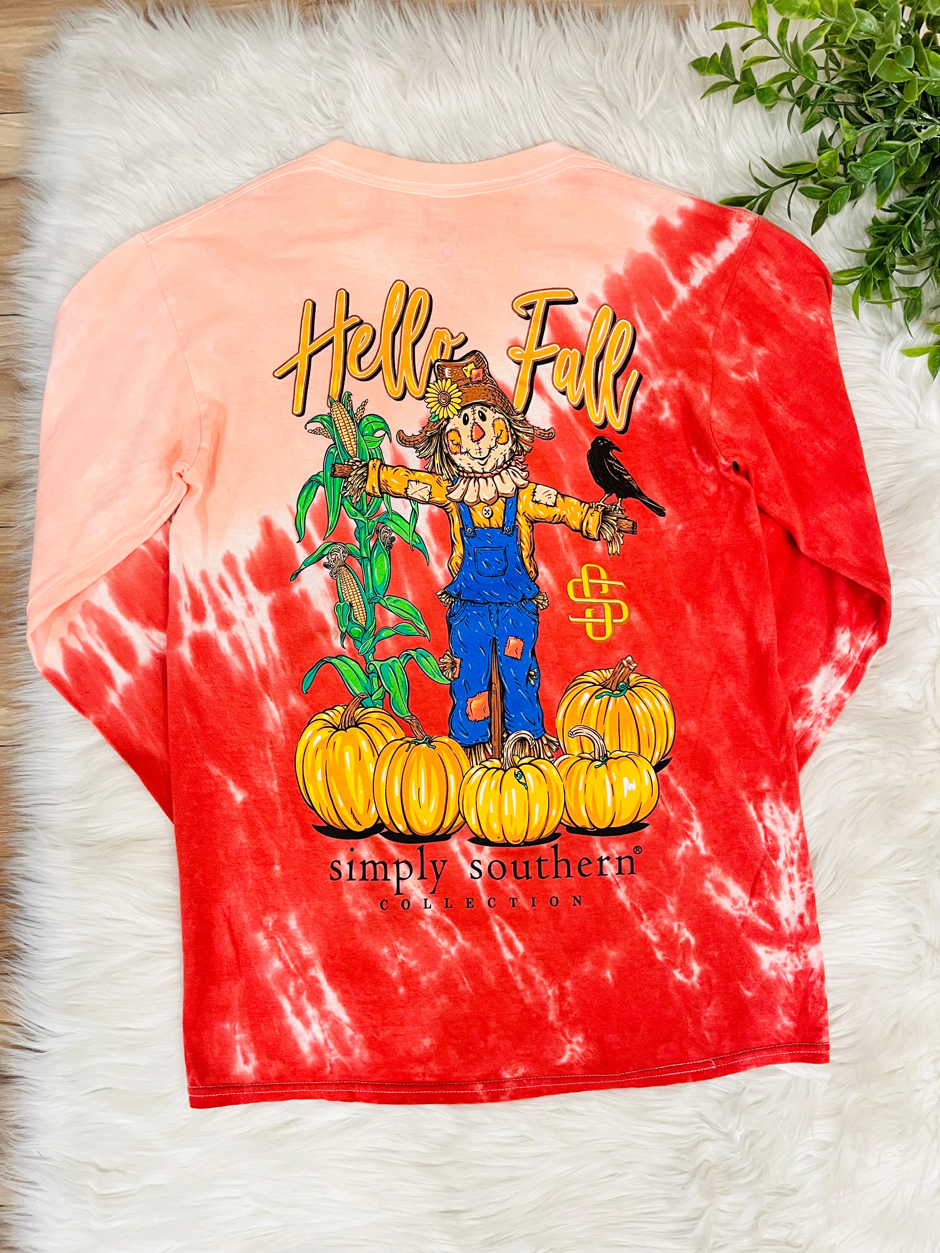 Simply Southern Hello Fall long sleeve tee