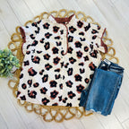 Women’s Evermmee Leopard Print Button Down Top