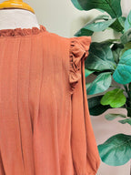 Women’s Umgee Brick Ruffle Dress True To Size