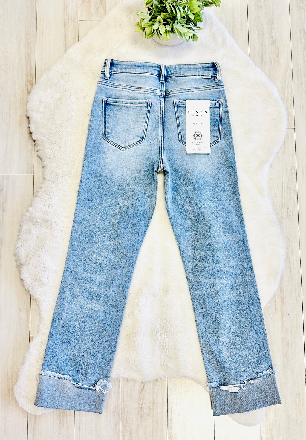 Women’s Risen High Rise Light Wash Jeans