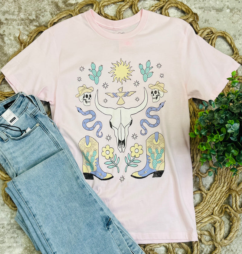 Lotus fashion western tee - Mini Mee Boutique